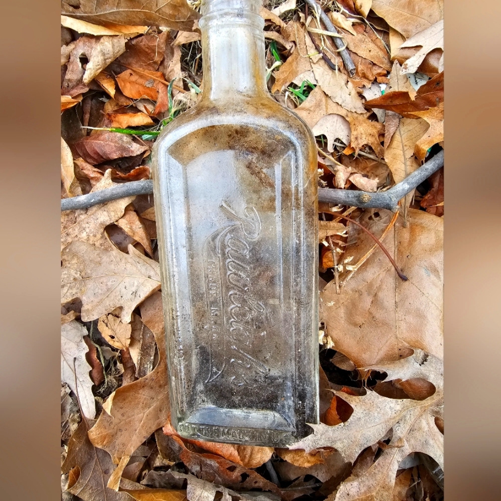 Vintage Clear Glass Bottle